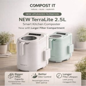 29879441409 compost it terralite smart 2 5l food waste composter pengolah sampah d 01