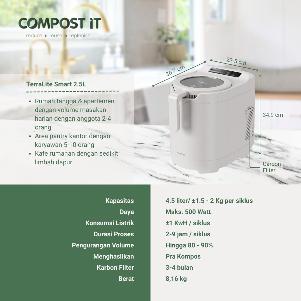 29879441409 compost it terralite smart 2 5l food waste composter pengolah sampah d 03 29879441409 compost it terralite smart 2 5l food waste composter pengolah sampah d 03
